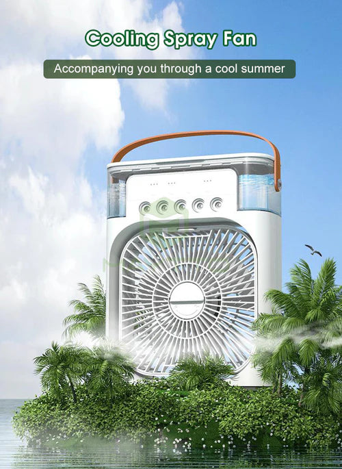 Trending Mini Air Conditioner Fan Premium 3 In 1 Desk Cooling Fan