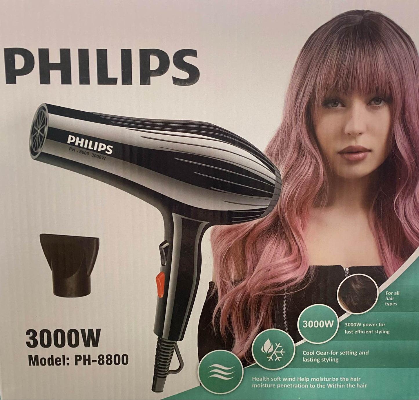 Philips Hair Dryer Model PH-8800