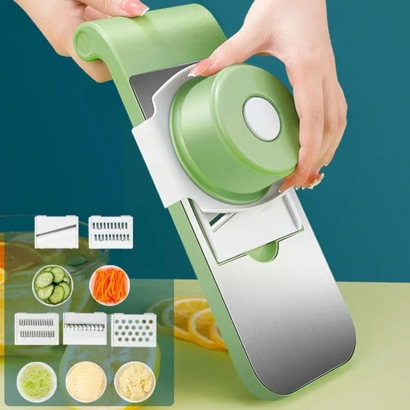 5-in-1 Vegetable Cutter | Multi Blade Slicer, Dicer & Grater